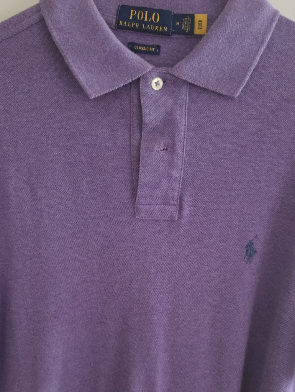 Polo by Ralph Lauren Lavender Classic Fit Men’s Polo
